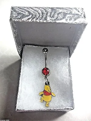 Buy NEW Double Sided Disney World Winnie The Pooh Dangle Pendant On Belly Navel Bar  • 26.95£