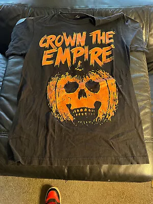 Buy Crown The Empire T Shirt Pimpkin Art S Black Tultex Near Mint Indie Hard Rock • 10.42£