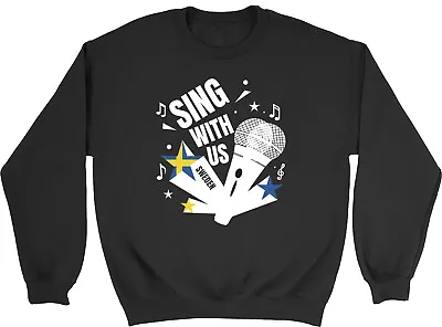Buy Sweden Music Kids Sweatshirt Sing With Us Boys Girls Gift Jumper • 12.99£