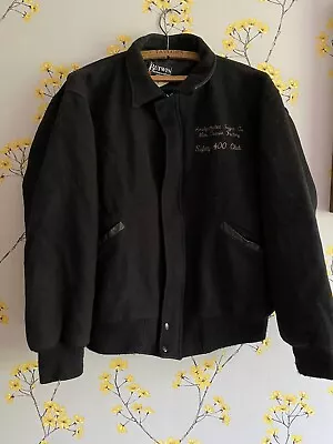 Buy Vintage Butwin USA  Black Bomber Jacket/American Rockabilly - Large • 35£