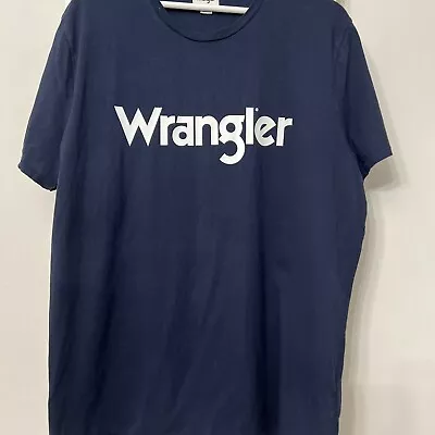 Buy Men’s Xxl Wrangler T-shirt Blue  • 12£