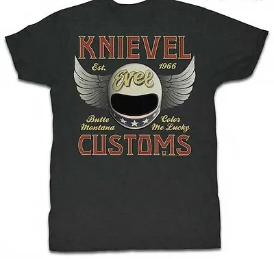 Buy Authentic Evel Knievel Customs Motorcycle Rider Stunt T Tee Shirt S M L Xl 2xl • 33.49£
