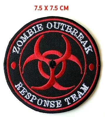 Buy Zombie Outbreak Response Team- Embroidered Patch Red Iron/Sew On Biker Badge • 2.49£
