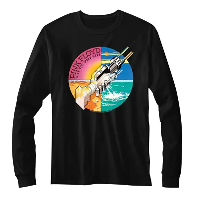 Buy Pink Floyd Wish You Were Here Men's Long Sleeve T Shirt Psychedelic Music Merch • 44.18£