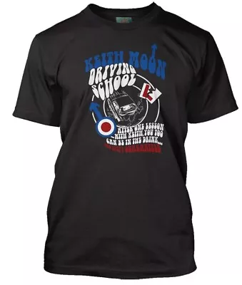 Buy Keith Moon School Of Driving The Who Inspired, Men's T-Shirt • 18£