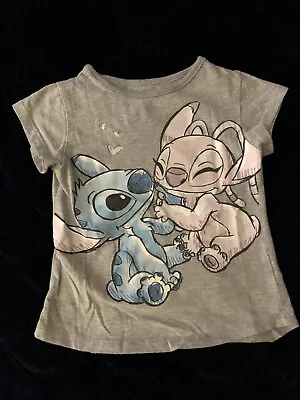 Buy Disney Lilo And Stitch Girls Short Sleeve T-Shirt Size 4T • 4.02£