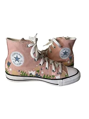 Buy Converse Chuck Taylor All Stars Spring Flowers Hi Top Sneakers Pink Women’s  7 • 57.90£