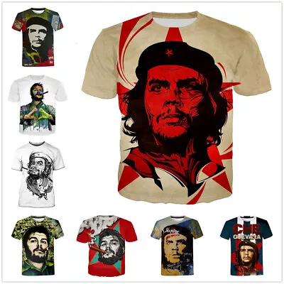 Buy Che Guevara 3D Printed Unisex Casual T-Shirt Women Men Kids Short Sleeve Tops • 14.99£