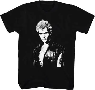 Buy Billy Idol Leather Vest Black & White Photo Adult T Shirt Punk Rock Music Merch • 40.90£