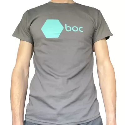 Buy Boards Of Canada Turquoise Hexagon Charcoal T-Shirt Warp Records (Medium) • 10£
