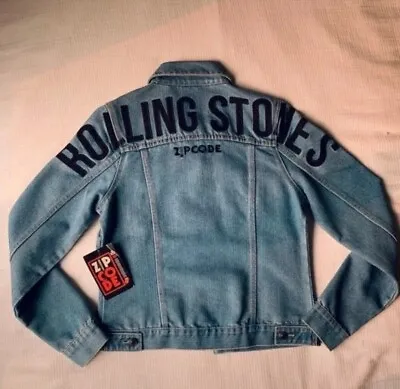 Buy The Rolling Stones Zip Code Denim Jacket **FREE T-shirt • 29.99£
