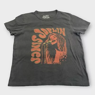 Buy Janis Joplin Graphic Crop Top T-Shirt Women’s Size Large • 10.65£