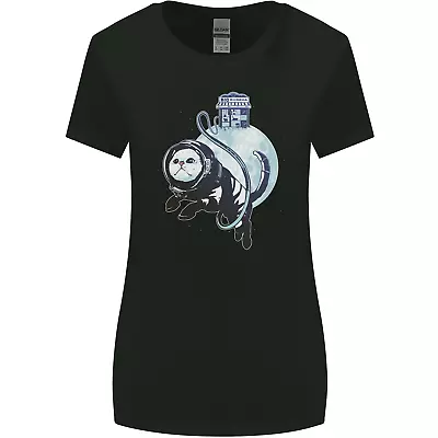 Buy Space Astronaut Cat Funny Womens Wider Cut T-Shirt • 8.75£