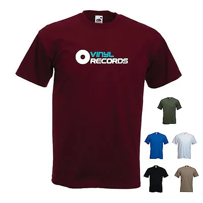 Buy 'Vinyl Records' Retro LP Turntables DJ T-shirt Tee  • 11.69£