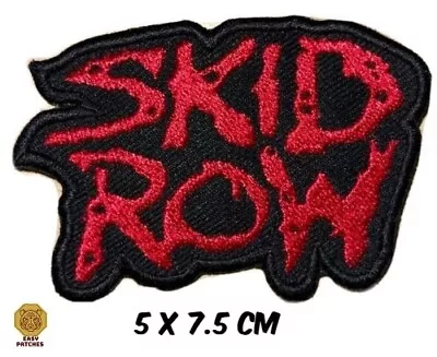 Buy Skid Row Red Music Band Logo Embroidered Applique Iron / Sew On Patches • 2.49£