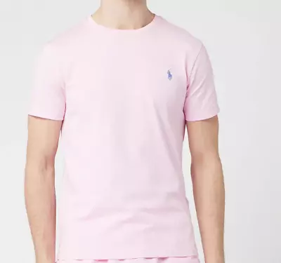 Buy POLO RALPH LAUREN-T-Shirt Custom Fit Smart Look-New-Pink-5XL_SALE-AUCTION • 14.99£