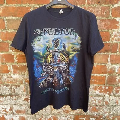 Buy Sepultura Machine Messiah T Shirt Large 2017 World Tour Double Sided Metal Band  • 29.99£