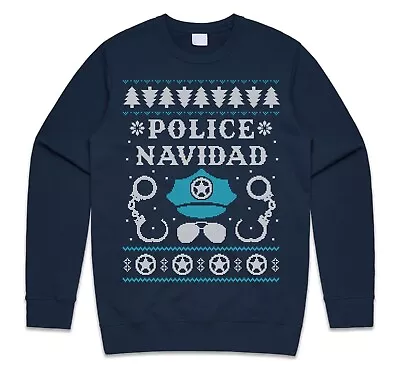 Buy Police Navidad Christmas Jumper Sweatshirt Funny Gift Feliz Xmas Officer • 25.99£