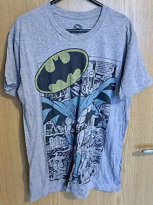 Buy DC Comics Grey Batman Comic T-Shirt Size M • 1.99£