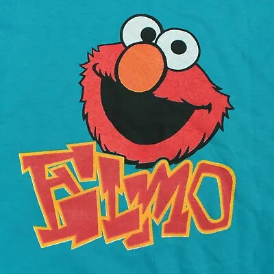 Buy Vtg 90s Usa Made Single Stitch T-shirt Sz LARGE / 14-16 Elmo Sesame Street • 12.59£