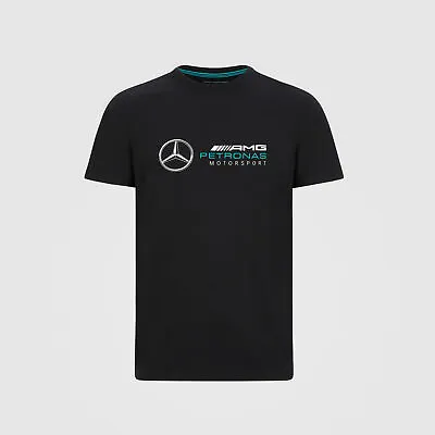 Buy Mercedes Logo T Shirt,  Black, Official Merchandise, S,M,L,XL, XXL, • 28£
