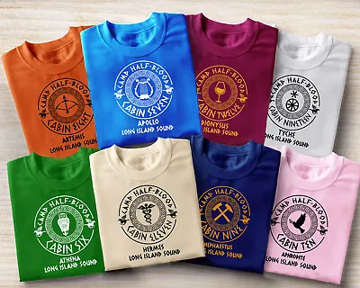 Buy Custom Percy Jackson T Shirt, Book Lover Gift Kids Shirt Top , Camp Half Blood • 6.69£