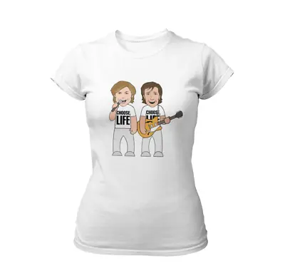Buy Fantastic Pop Duo Womens T-Shirt VIPwees Organic Wham Inspired Choose Life Music • 13.99£