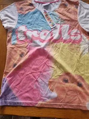 Buy Official Trolls Size L Ladies Multicoloured T  Shirt  Bnwt • 5.99£