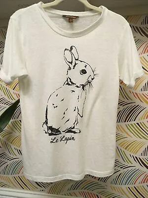 Buy Hive & Honey Top Revolve Bunny Rabbit T Shirt Blouse French Alice Wonderland Lin • 105.16£