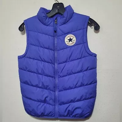 Buy Converse All Star Chuck Taylor Puffer Vest Jacket Youth Size M(10-12) Purple  • 14.87£