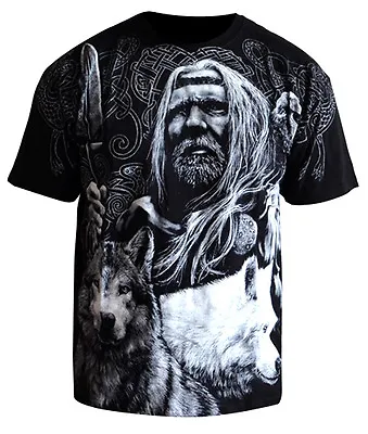 Buy T-Shirt Valhalla Nordic Division Drakar Viking Warrior Odin Thor Wiking Vikings  • 16.50£