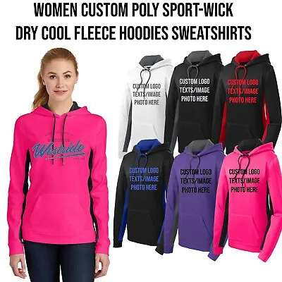 Buy Ink Stitch Design Your Own Custom Printed Women Polyester Sport Wick Hoodies • 39.77£
