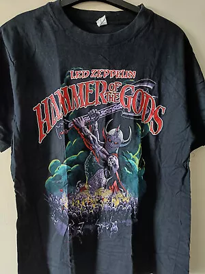 Buy Vintage Led Zeppelin Shirt Mens Large Black 1988 Hammer Of The Gods Tour Concert • 149.99£