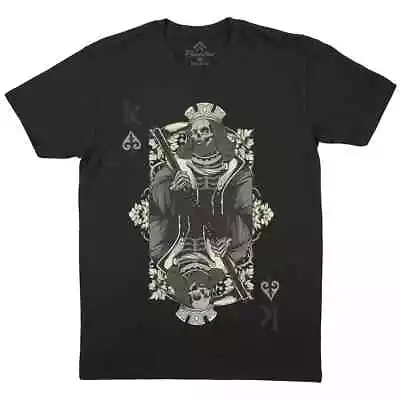 Buy King Of Spades Mens T-Shirt Horror Cards Skull Casino Blackjack Hearts P966 • 9.99£