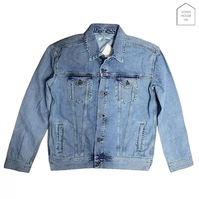 Buy Urban Outfitters Loom Hooper Tucker Light Wash Regular Denim Jacket M RRP £65 • 9.99£
