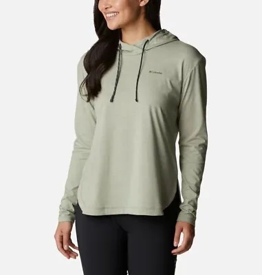 Buy Columbia Women’s Sun Trek Hooded Pullover Safari Heather Size Medium • 37.99£