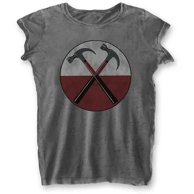 Buy Ladies Pink Floyd The Wall Hammers Burnout Official Tee T-Shirt Womens • 15.99£