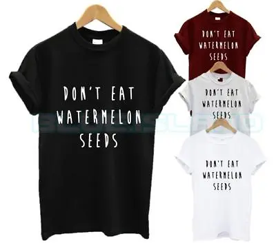 Buy Dont Eat Watermelon Seeds T Shirt Eat Fruit Vegan Healthy Gym Fashion Tumblr New • 6.99£