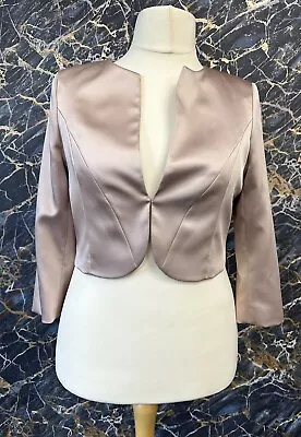 Buy Coast Bolero Style Dress Jacket Ladies Oyster Size UK 18 #REF108 • 59.99£