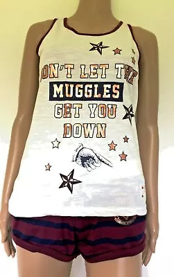 Buy Harry Potter Pyjamas Women's Vest Top Or Shorts Muggles Get You Down Primark • 7.95£