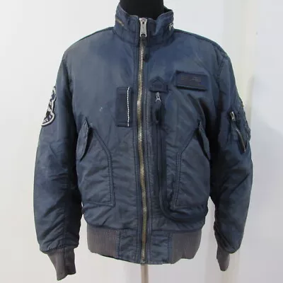 Buy ALPHA Industries Men’s Quilted Bomber Jacket Chest Size 40/42 UK L Sku 13401 • 44.99£