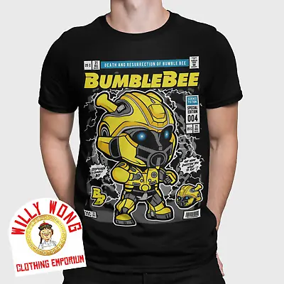 Buy Bumblebee T-shirt Transformer Car Trans Yellow Tv Movie Retro Vintage Tee Comic • 11.93£