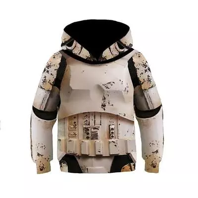 Buy Kids Star Wars The Mandalorian Cosplay Hoodie Sweater 3D Print Pullover Coat • 23.97£