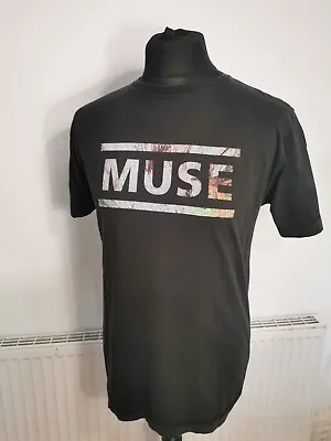 Buy Muse  T Shirt Adult Medium Black European Euro Tour Printed Front Back Crew • 17.99£