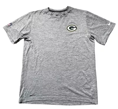Buy Green Bay Packers T-Shirt Men's NFL Grey Logo Tee Size Large • 11.99£