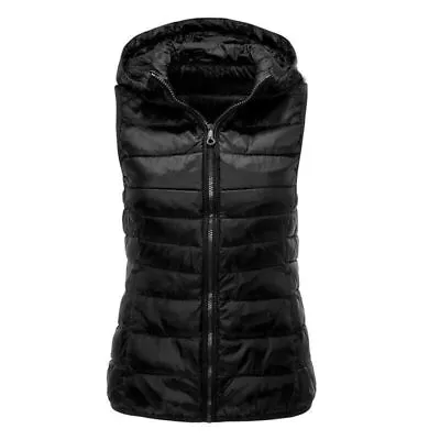 Buy Womens Winter Zip Up Vest Jacket Body Warmer Padded Quilted Lady Gilet Waistcoat • 22.99£