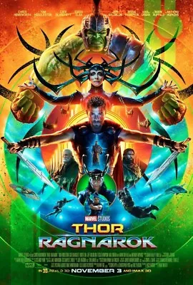 Buy Marvel Thor Ragnarok Movie Poster Iron On Tee T-shirt Transfer • 2.29£