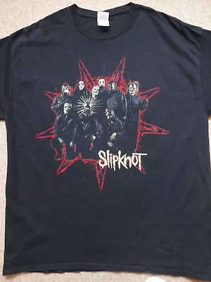 Buy Slipknot T Shirt Graphic Front And Back Black Size XL Chest 44 Inches • 8.45£