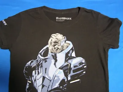 Buy BioWare Mass Effect Calibrating Gaming T-Shirt Black Women's Size L • 31.18£