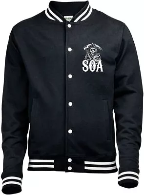 Buy Sons Of Anarchy Men's Classic Varsity Jacket MEDIUM • 44.95£